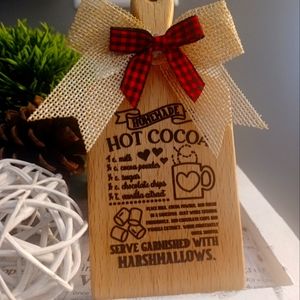 Mini Cutting Board Hot Cocoa Recipe